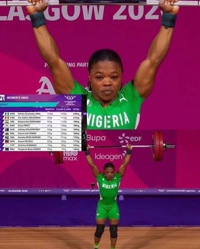 Offa community congratulates Glasgow Commonwealth Games gold medalist, Rafiatu Folashade